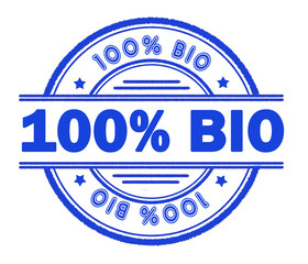 100% BIO stamp