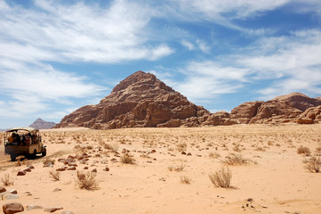Wadi Rum desert safari, Jordan.