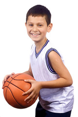 Slices of fish  isolated on white background