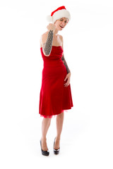 model isolated on white