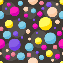 cosmic pattern background with funny drawing planets