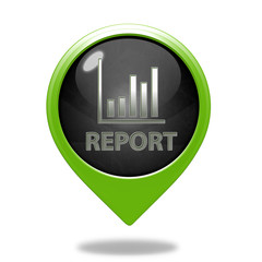 Report pointer icon on white background