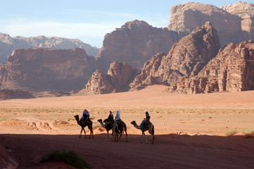 Wadi Rum desert safari, Jordan.