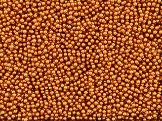 3d render of goldenl balls set background