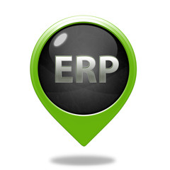 ERP pointer icon on white background