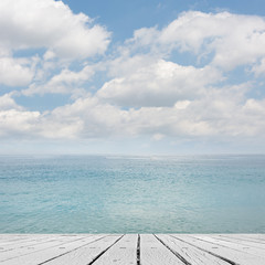 Fototapeta premium sea and desk table