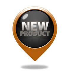new product pointer icon on white background