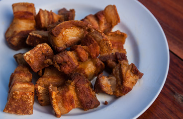 Fried pork belly.
