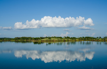 Beautiful blue sky and cloud