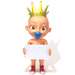 Baby Jake King with white panel