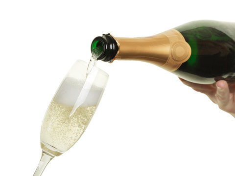 Sekt einschenken