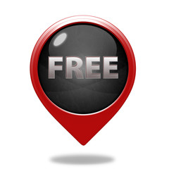 free pointer icon on white background