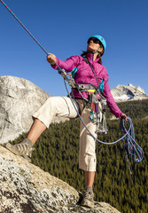 Climber on the edge.