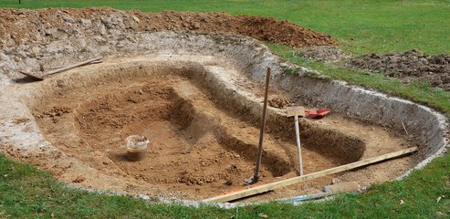 Construction d'un bassin de jardin - 72265502