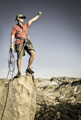 Climber on the edge.