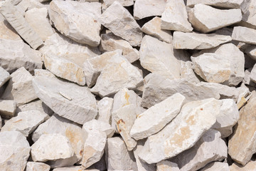 A pile of rock - construction material