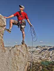 Climber on the edge.
