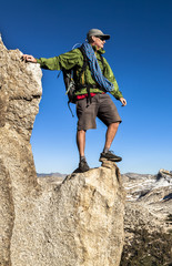 Climber on the edge.