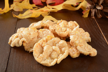 Toffee rice cakes