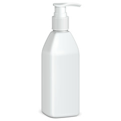 Gel, Foam Or Liquid Soap Dispenser Pump Plastic Bottle White