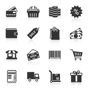 Set of shopping icons