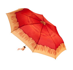 Bright umbrella isolated on white