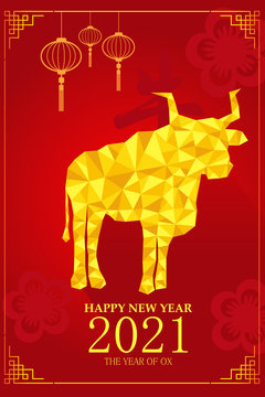 Chinese New Year design for Year of ox
