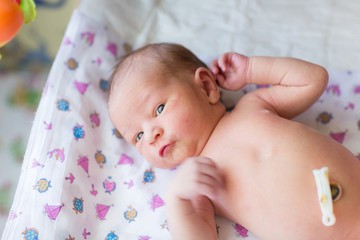 Newborn baby, 3 days old - obrazy, fototapety, plakaty