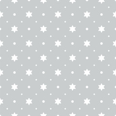 Vector Background # Polka Dot Pattern, Snow Sky