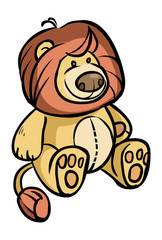 Funny vector cartoon colorfull leon. Vector illustration