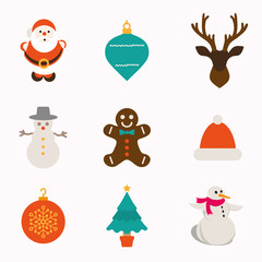 Christmas and Winter icons collection - vector