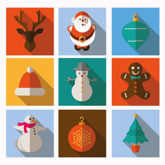 Christmas and Winter icons collection - vector