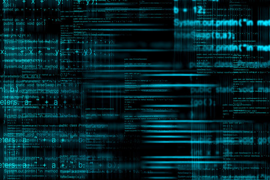 Abstract computer code background