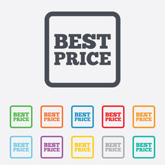 Best price sign icon. Special offer symbol.
