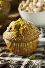 Homemade Green Pistachio Muffins