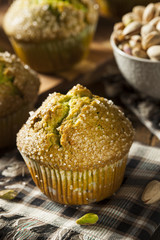 Homemade Green Pistachio Muffins