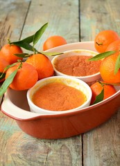 baked tangerine cream