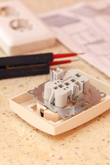 Electric board and a soldering iron