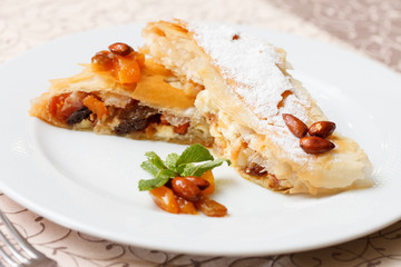 strudel with cottage cheese