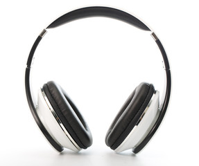 White Headphones Isolated