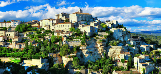 panorama of medieval Gordes, Provence. France