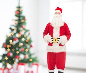 man in costume of santa claus