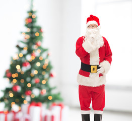 man in costume of santa claus