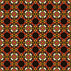 Colorful mosaic background in kaleidoscope style