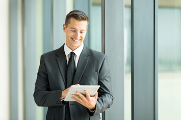 young entrepreneur using tablet computer