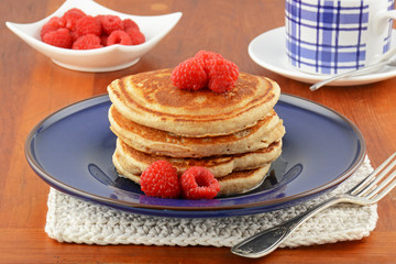 Raspberry pancakes
