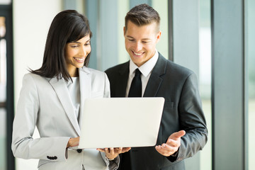 business team using laptop