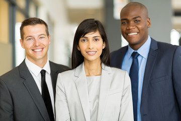 multicultural business executive in office