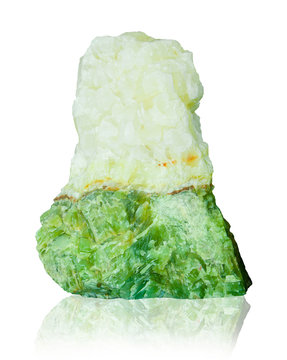 jade isolated on white background.