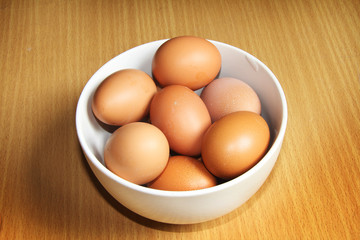 eggs In white bowl